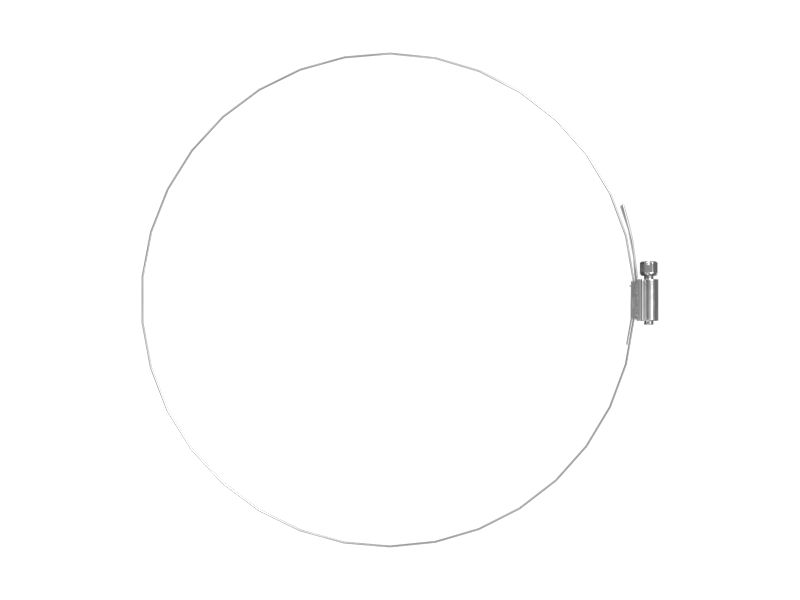 Стандартный зажим с внутренним диаметром 250,95 мм