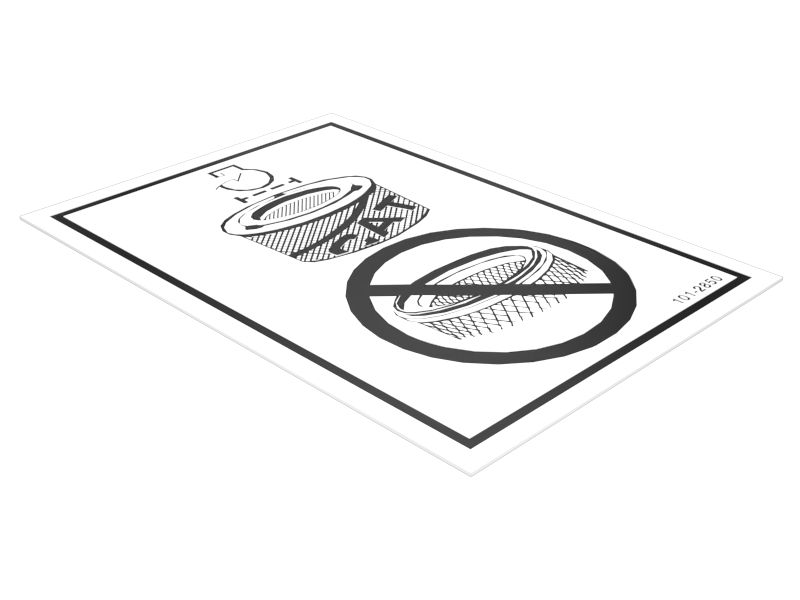 Наклейка воздухоочистителя