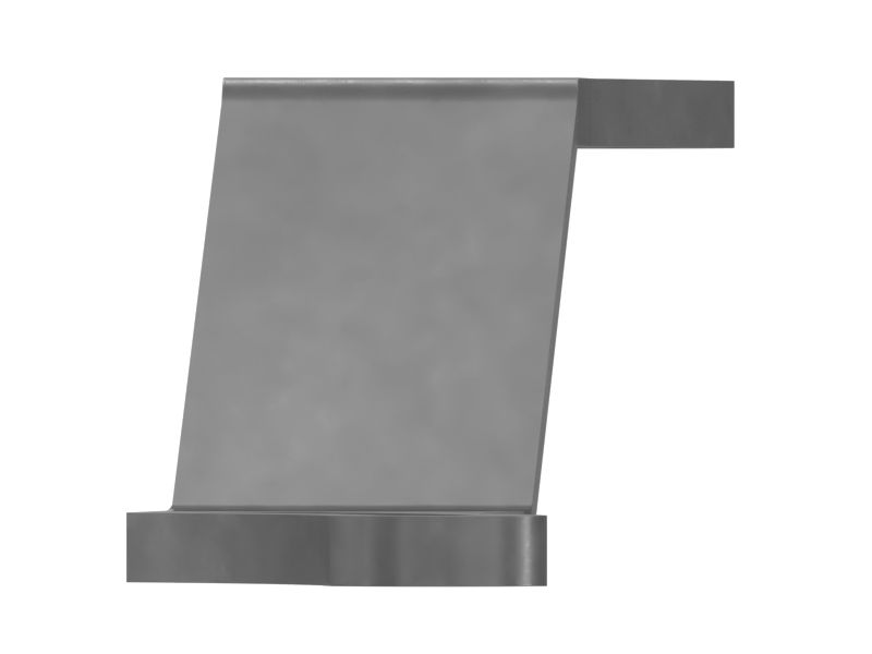 Монтажная пластина толщиной 6 мм с двумя болтами