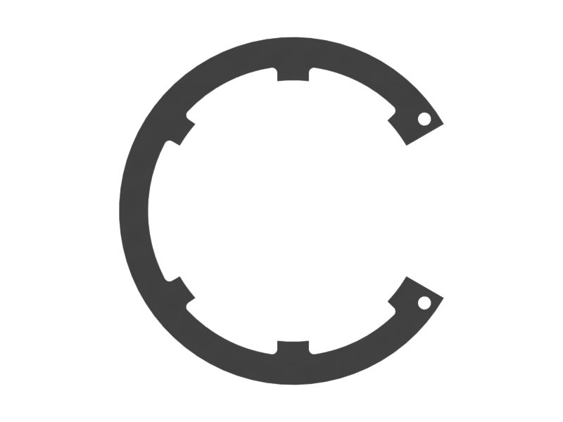 Стопорное кольцо с внутренним осевым равномерным выступом