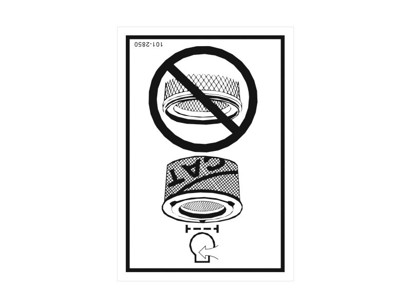 Наклейка воздухоочистителя