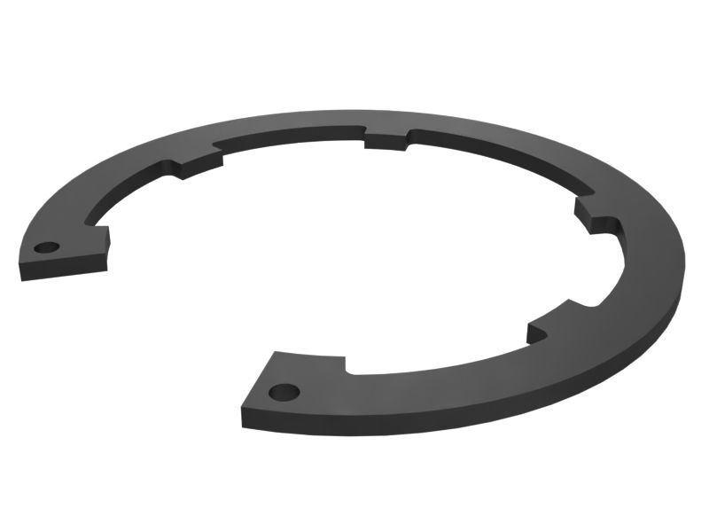 Стопорное кольцо с внутренним осевым равномерным выступом