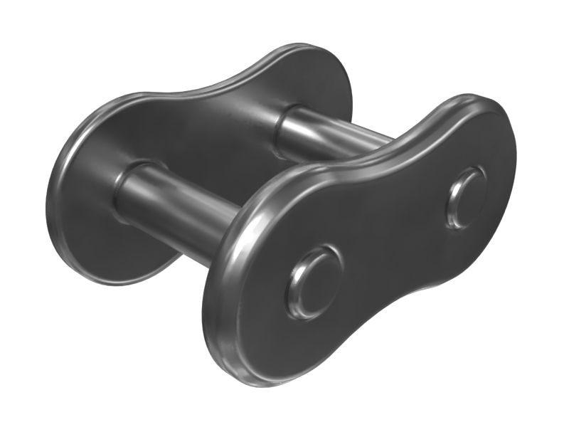 Соединительное звено приводных цепей привода конвейера шнекового бура