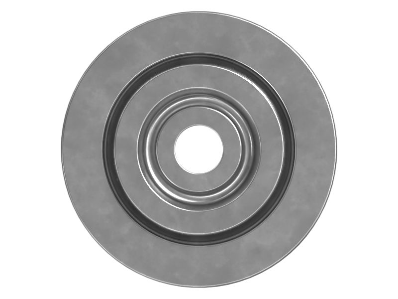 Двухкомпонентное симметричное изолирующее резиновое крепление