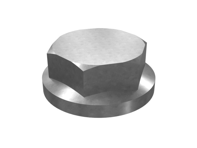 Шестигранная фланцевая гайка наружного диаметра 60 мм