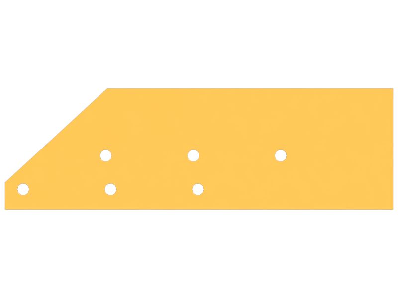 Стальная пластина направляющей рабочей части скрепера