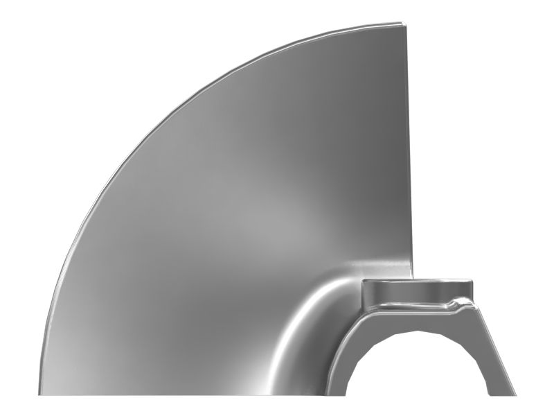 Левая четверть сегмента шнека