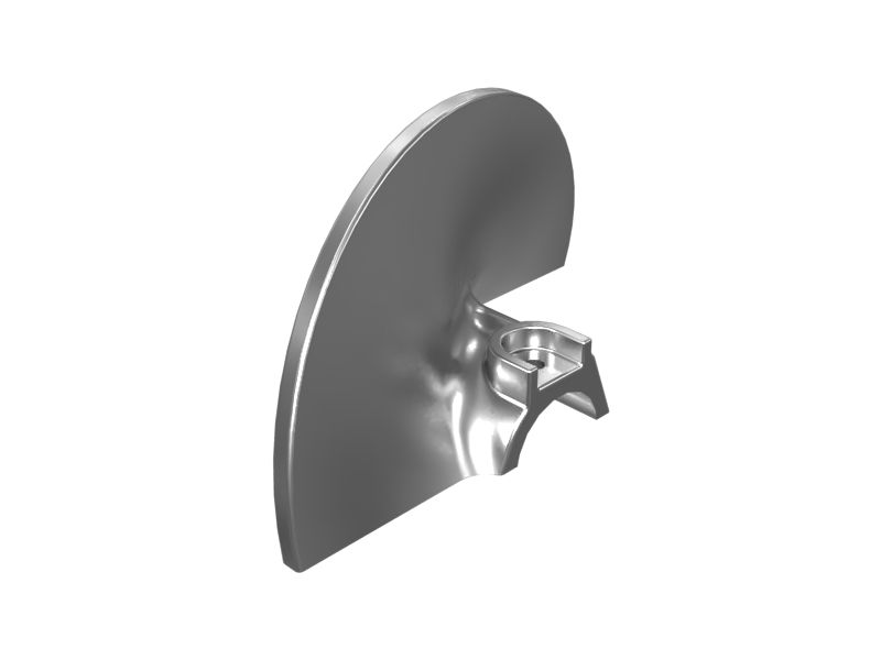 Левая половина сегмента шнека