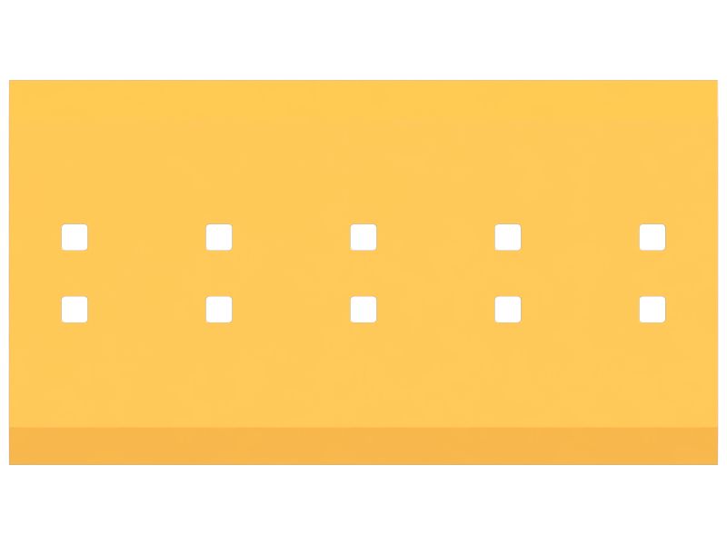 Режущая кромка стального профиля длиной 747,60 мм