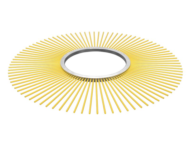 302-8211: Поворотная дорожная щетка диаметром 700 мм