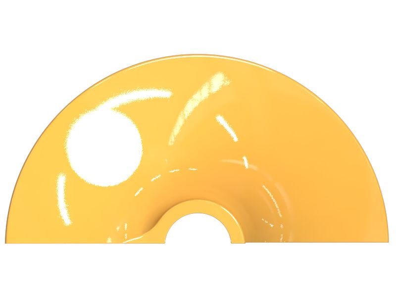 Левая четверть сегмента шнека