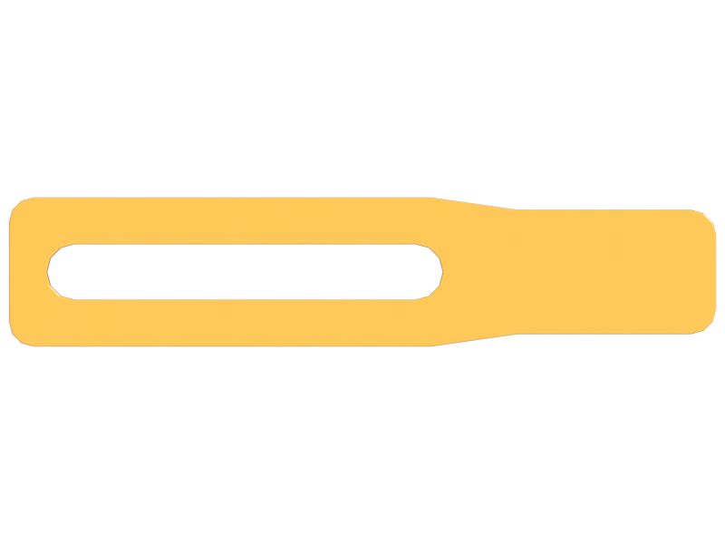 Прямоугольный скрепер со смещением на одно отверстие, длина 285 мм