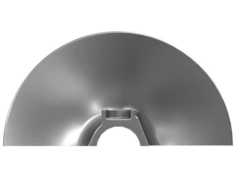 Левая половина сегмента шнека