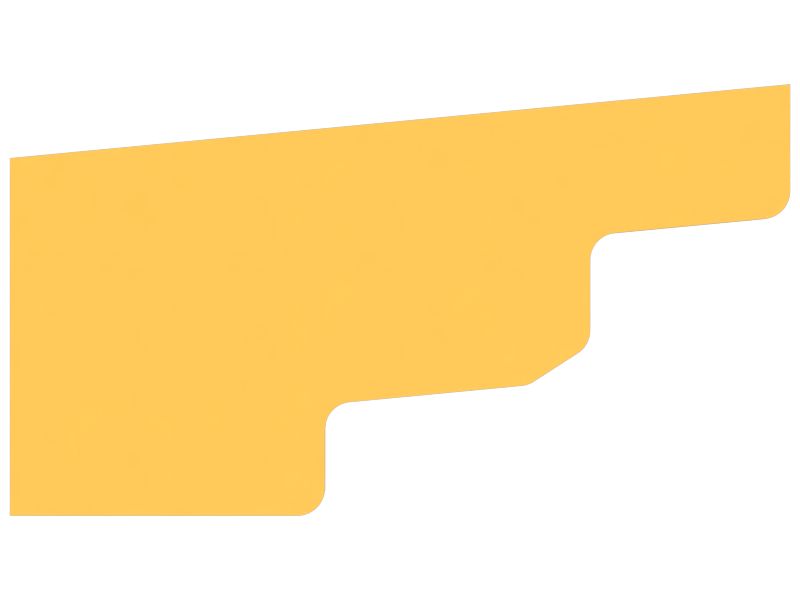 Монтажная пластина с двумя болтами толщиной 50 мм