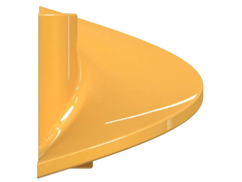 Левая четверть сегмента шнека