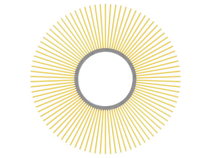 Поворотная дорожная щетка диаметром 700 мм