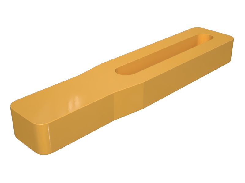 Прямоугольный скрепер со смещением на одно отверстие, длина 285 мм