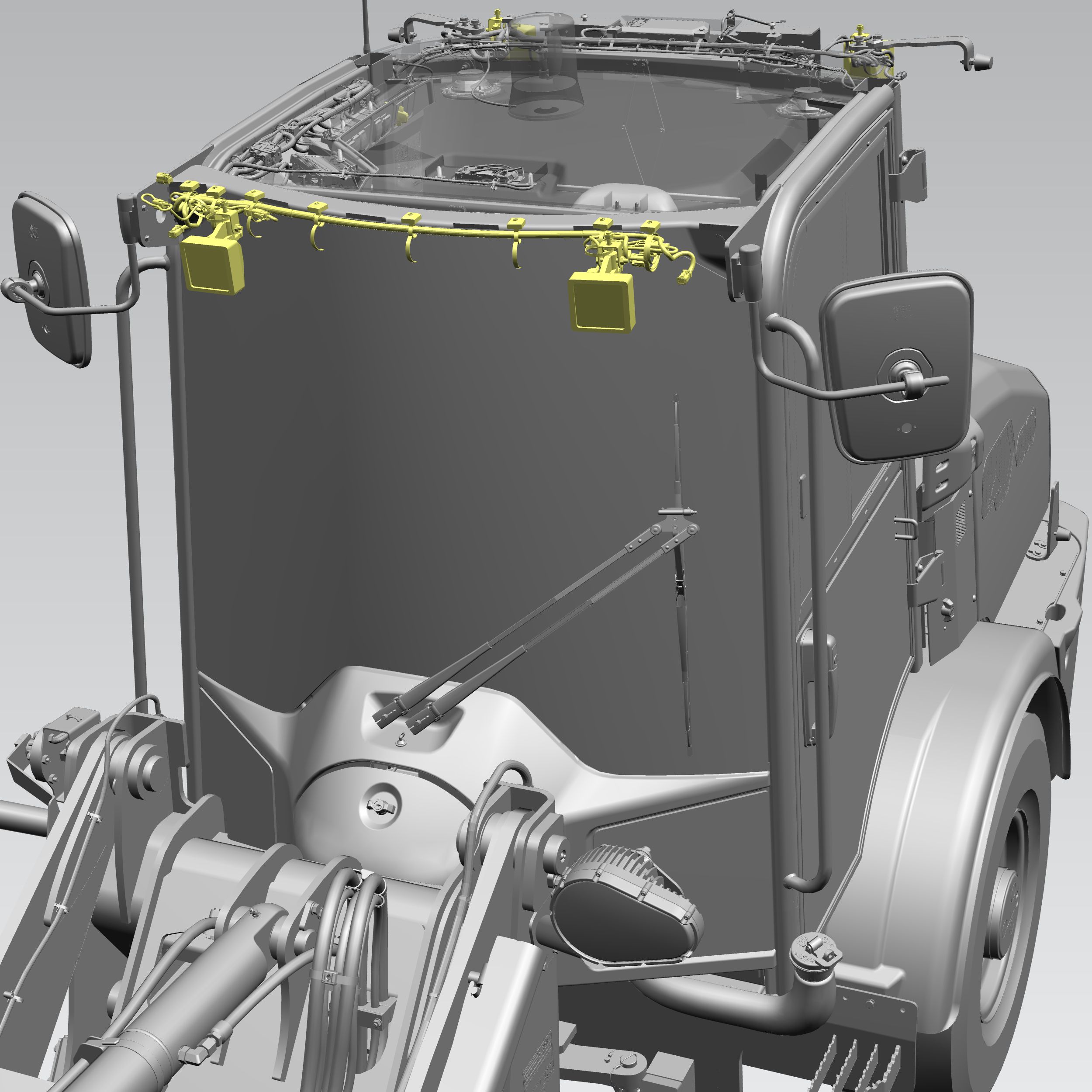 AUXILLARY WORK LIGHTS, 4X HAL, KIT