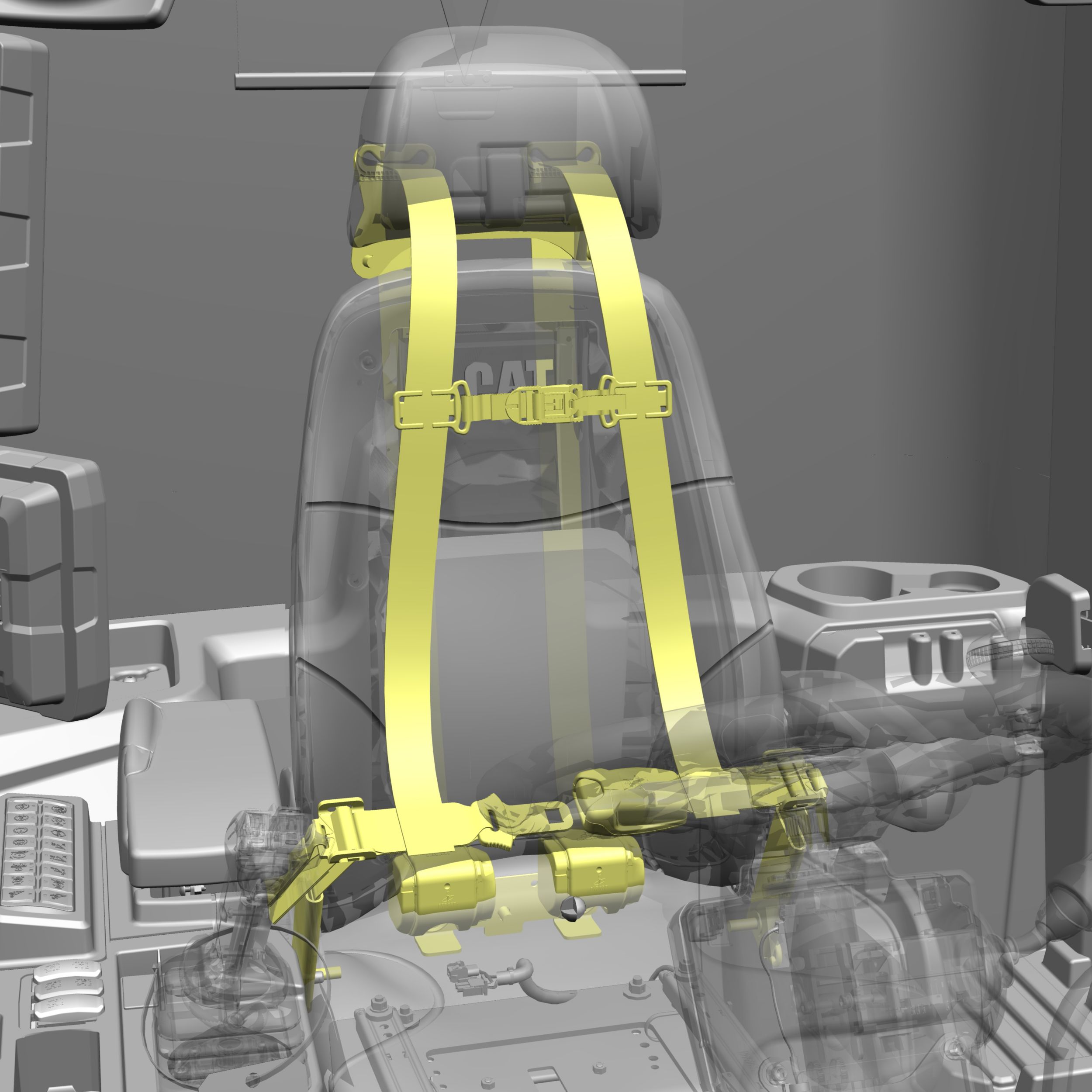 4 POINT, SEAT BELT, W/INDICATOR, KIT