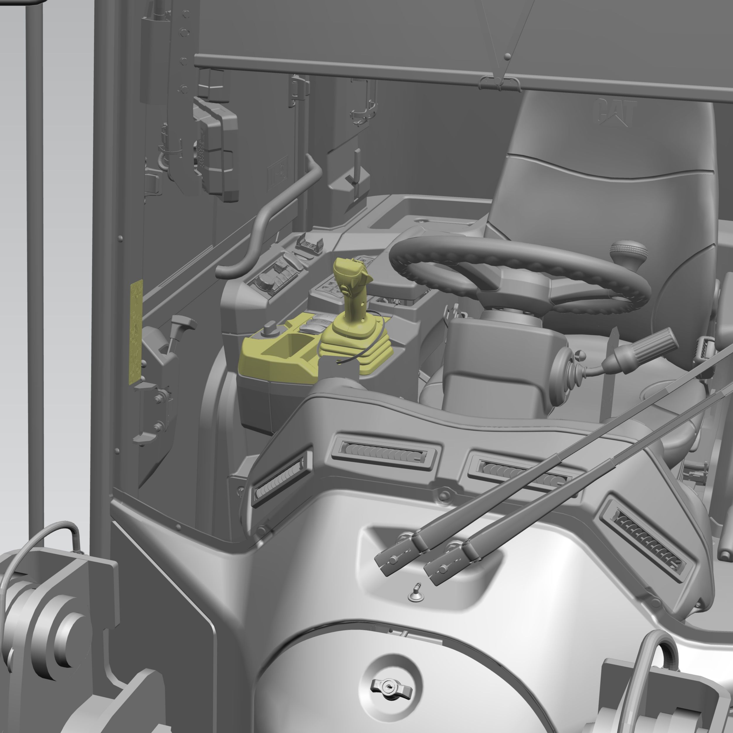 LOADER JOYSTICK WITH SINGLE AUXILLARY ROLLER, KIT