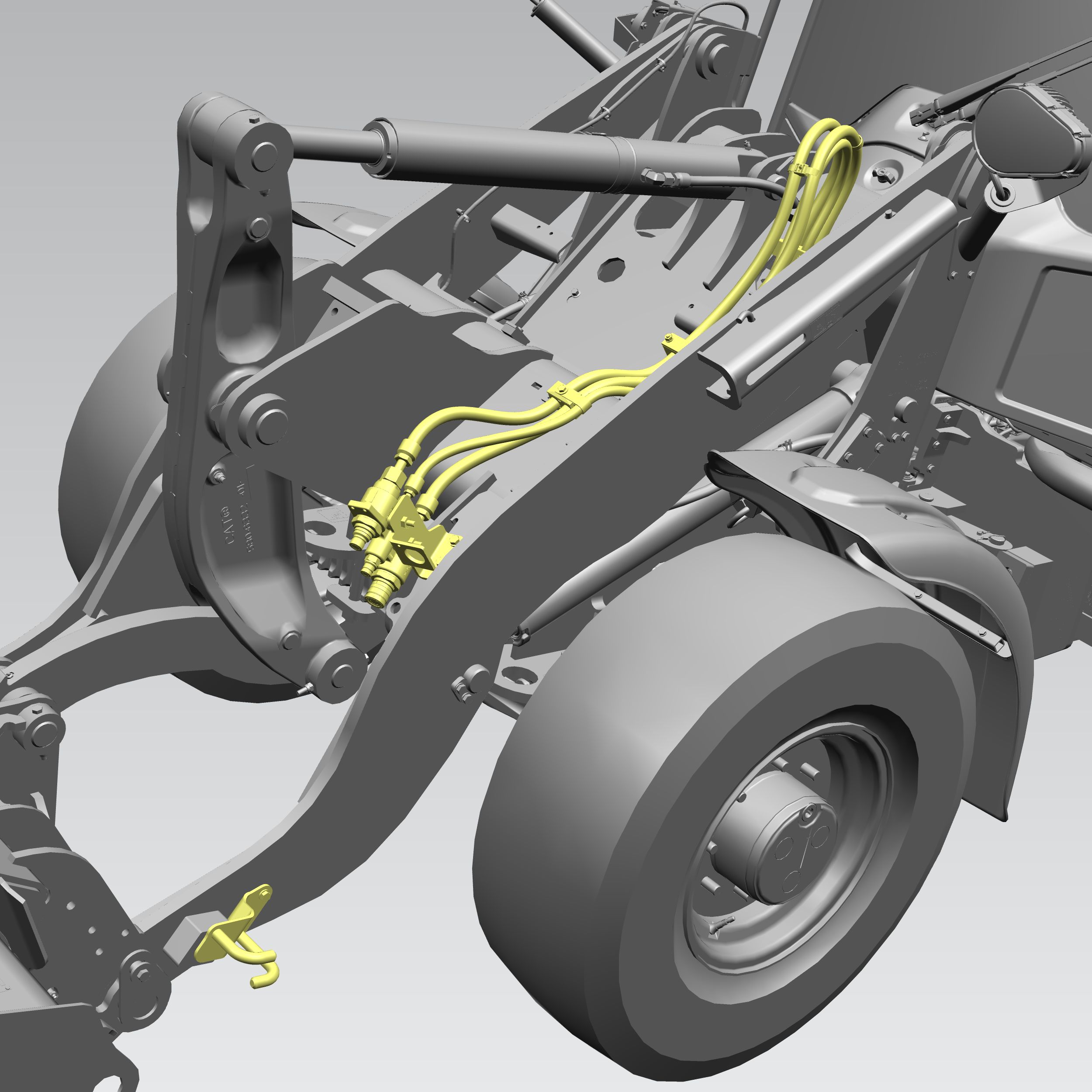 624-4459: AUX HYDRAULIC LINES, HIGH FLOW, ALL, KIT