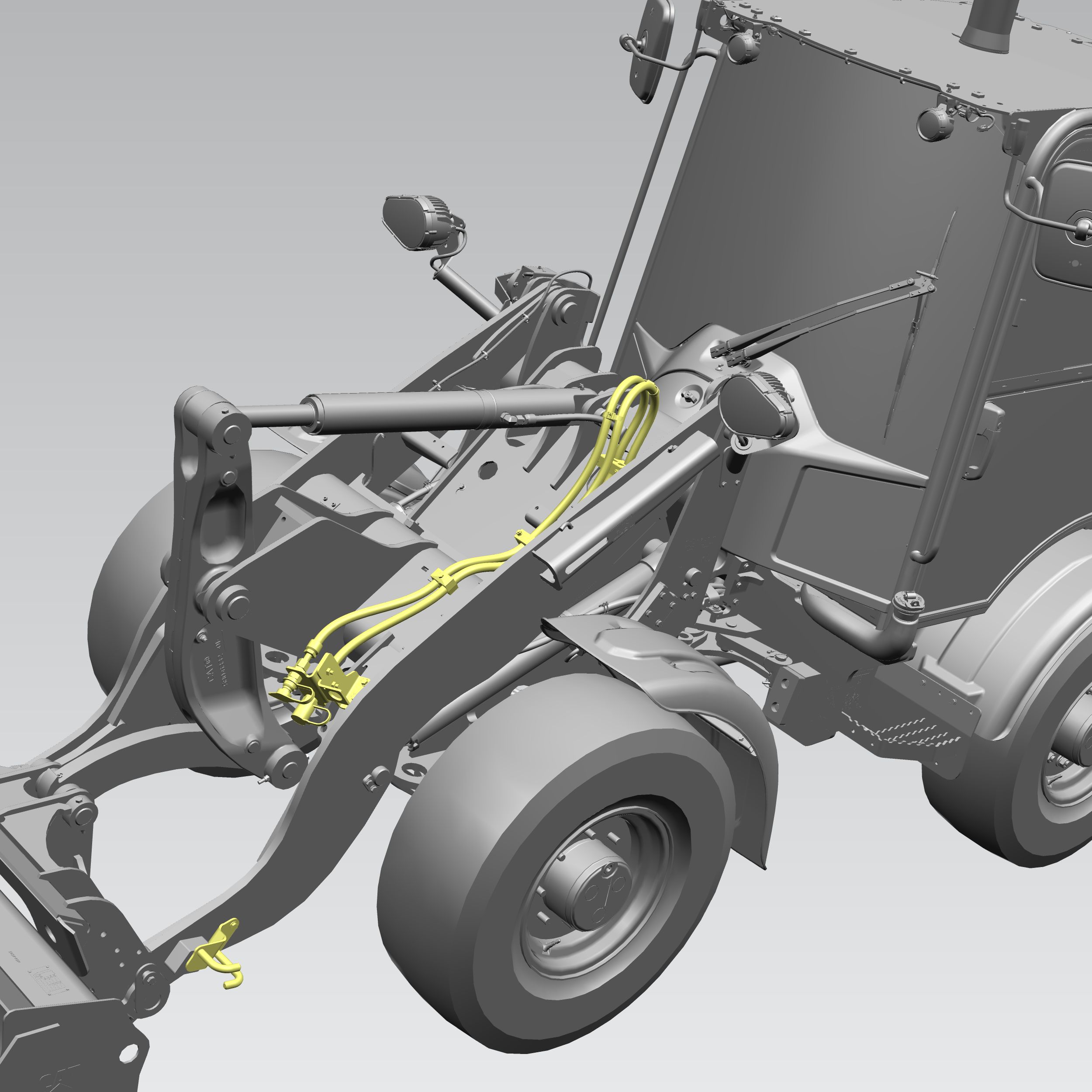 AUX HYDRAULIC LINES, STD FLOW, SSL, KIT