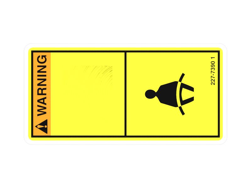 Наклейка с предупреждением о ремне безопасности