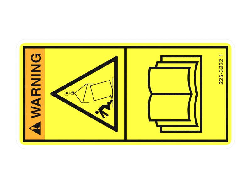 Предупреждающая пленка о падении предмета
