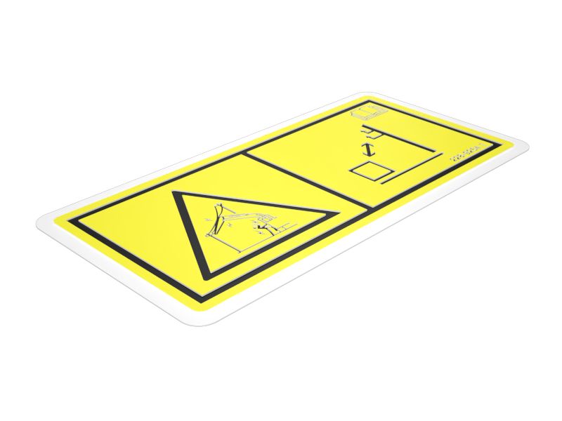 Наклейка об опасности поражения электрическим током