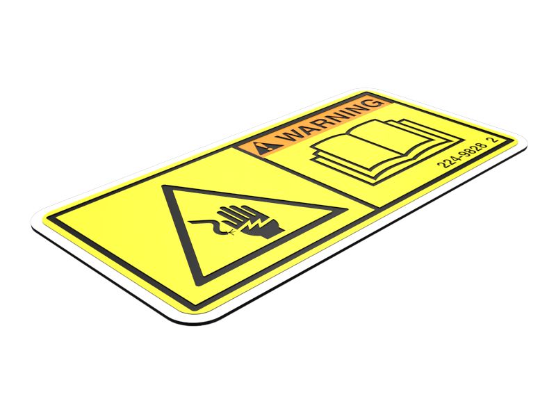 Предупреждающая табличка об опасности поражения электрическим током