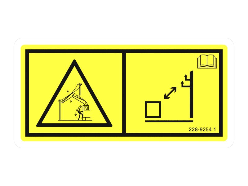 Наклейка об опасности поражения электрическим током