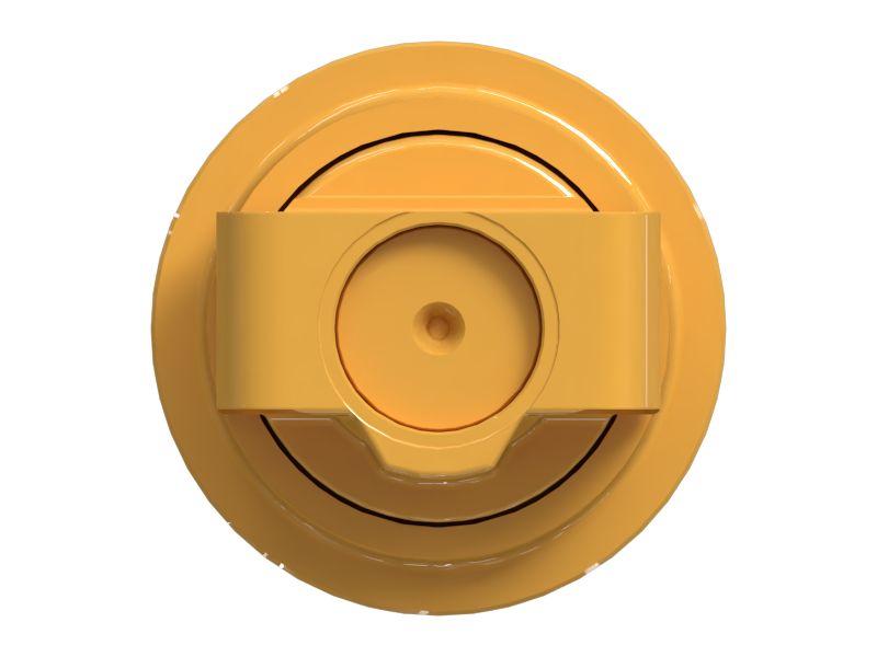 Одноребордный опорный и поддерживающий каток гусеничной ленты