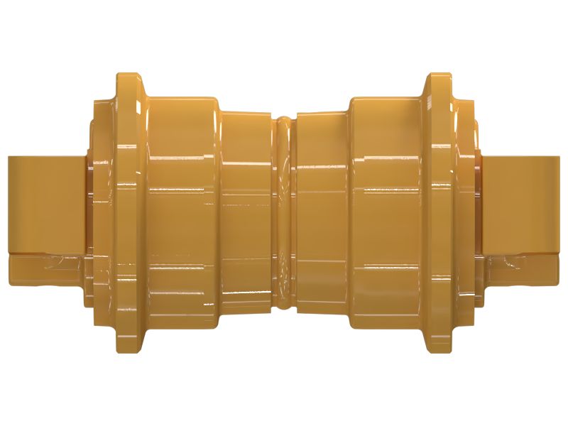 Одноребордный опорный и поддерживающий каток гусеничной ленты