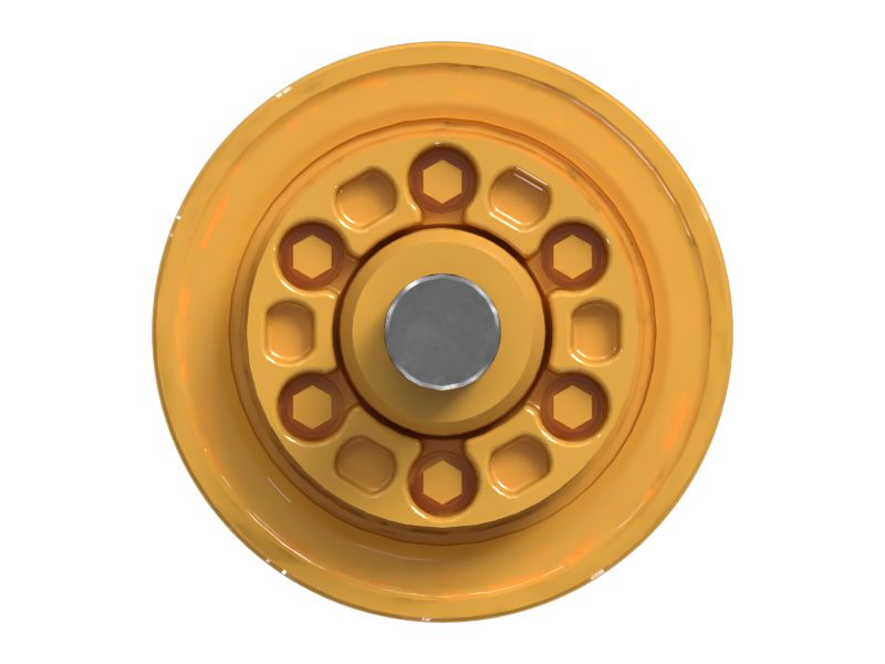 Двухребордный опорный каток