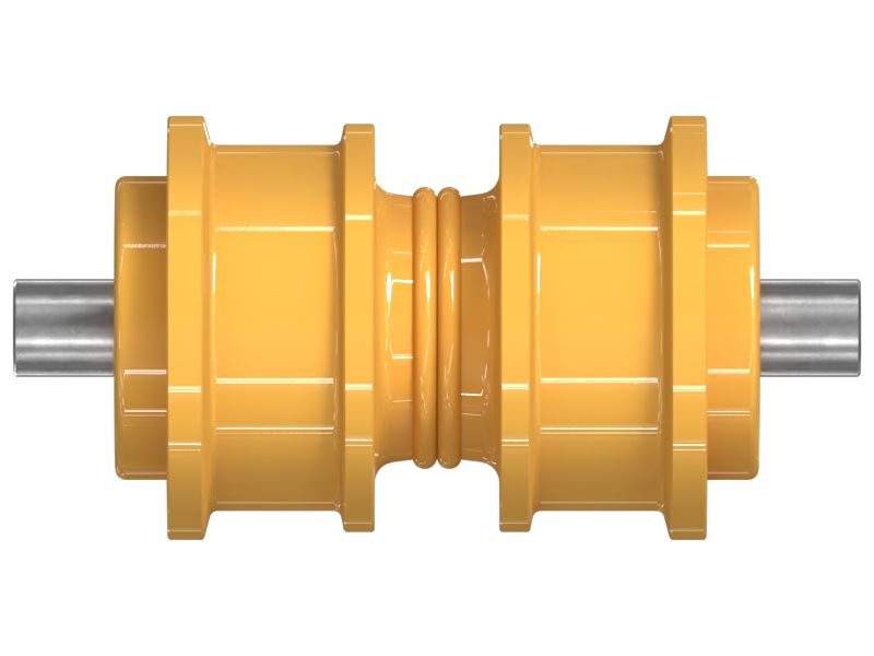 Двухребордный опорный каток