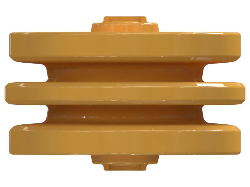 Трехребордное направляющее колесо