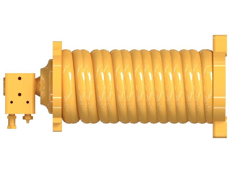 Регулятор гусеницы и противооткатный механизм