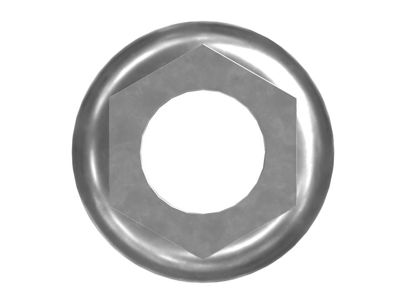 Шестигранная фланцевая контргайка