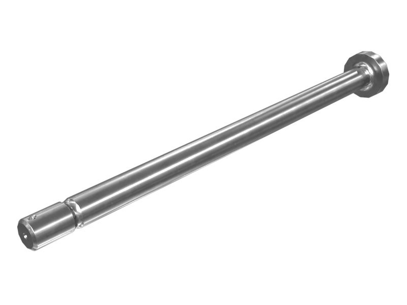 Шток возвратной пружинной тяги направляющего колеса