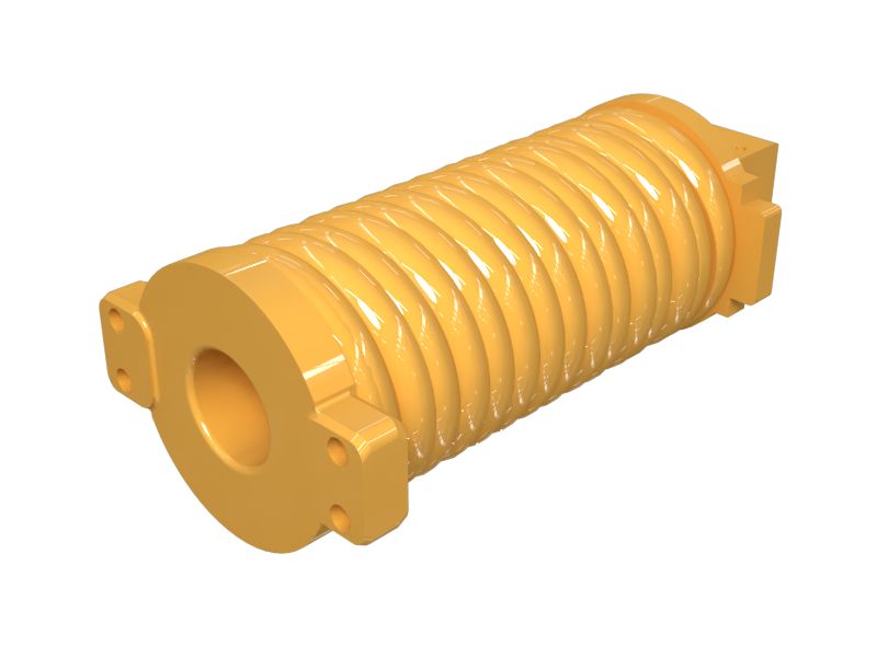 Регулятор гусеницы и противооткатный механизм