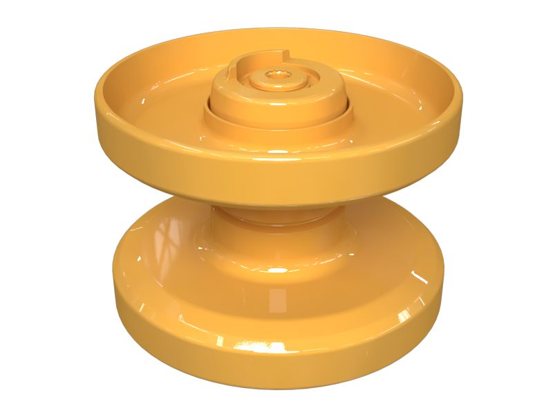 Двухребордное направляющее колесо