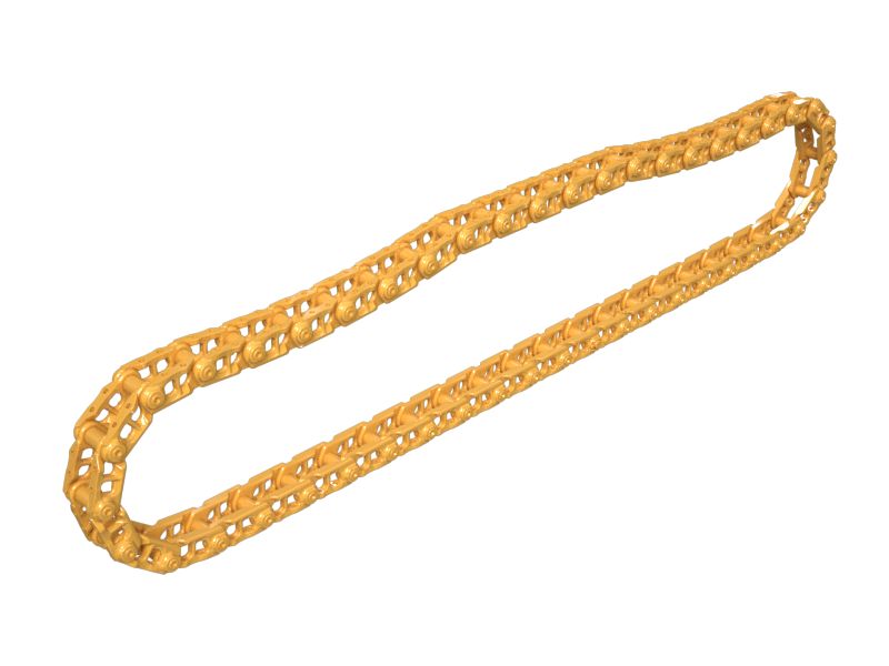 Звено смазываемой гусеничной ленты в сборе (общего назначения)