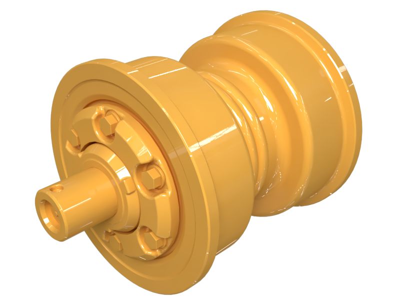 Одноребордный опорный каток