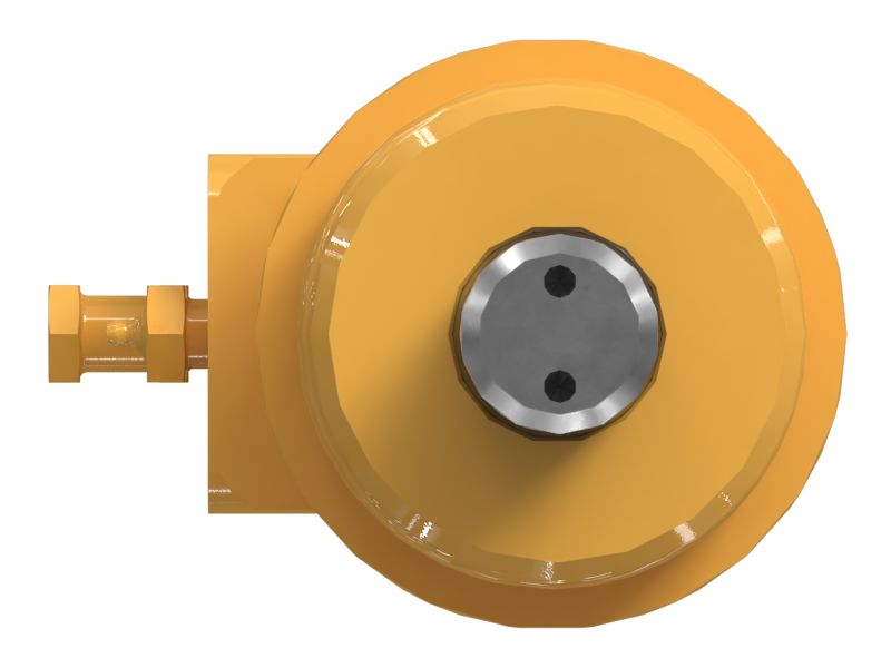 Возвратный механизм натяжителя гусеницы