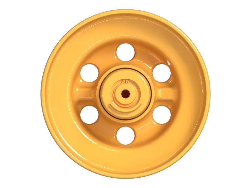 Двухребордное направляющее колесо