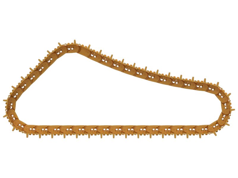 Гусеничная лента с подшипниками скольжения