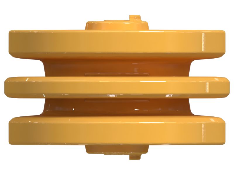 Трехребордное направляющее колесо