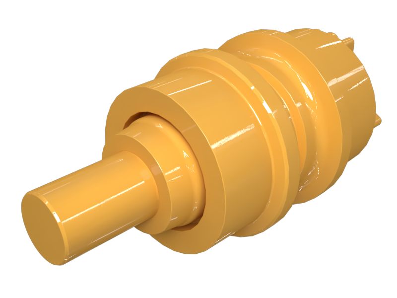 Одноребордный поддерживающий каток гусеничной ленты