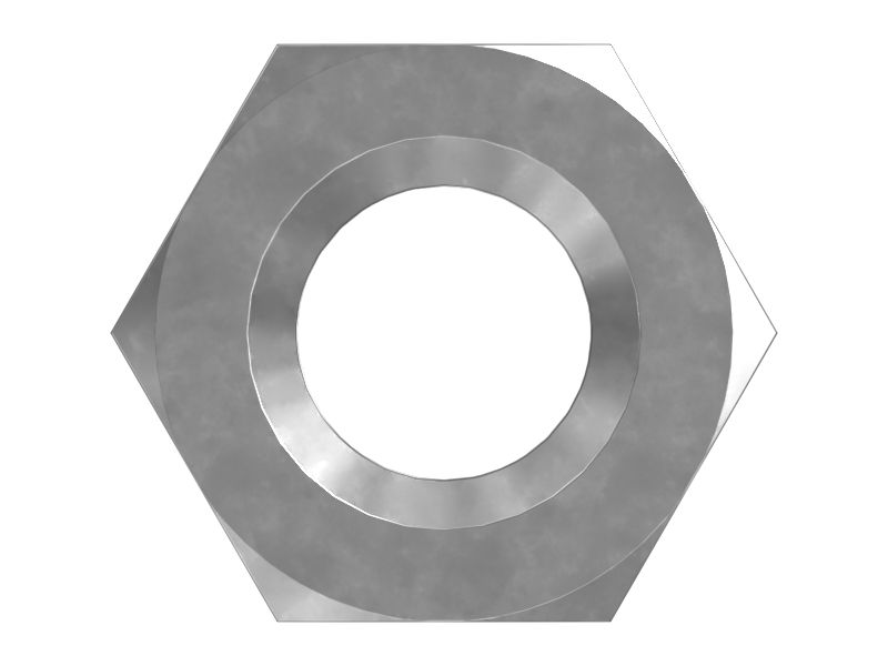 Дюймовая шестигранная гайка