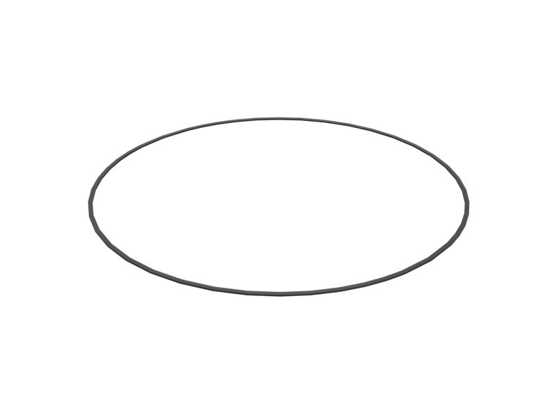 Резиновое опорное кольцо с внутренним диаметром 252,66 мм